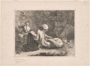 Prato 12, do Conjunto de 12 cenas pastorais de Francesco Londonio