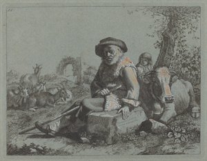 Velho sentado de Francesco Londonio