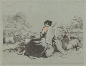 Pastora Sentada de Francesco Londonio