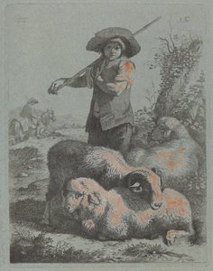 Pastor de pé, 1760. de Francesco Londonio