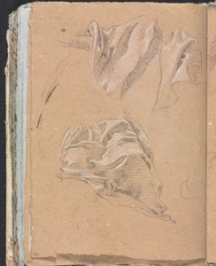 Caderno de desenho de Verona: Drapery studies página 90, 1760. de Francesco Lorenzi