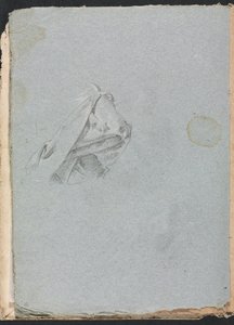 Verona Sketchbook: Drapery study page 10, 1760. de Francesco Lorenzi