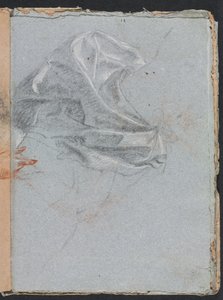 Verona Sketchbook: Drapery study page 37, 1760. de Francesco Lorenzi