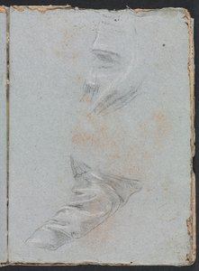 Verona Sketchbook: Drapery study page 39, 1760. de Francesco Lorenzi