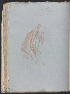 Verona Sketchbook: Figura feminina com capa (página 40) de Francesco Lorenzi