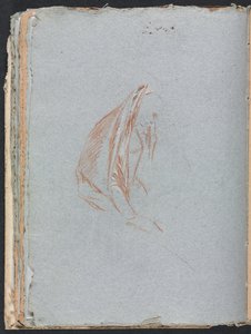 Caderno de Verona: Figura feminina com capa, páginas 40, 1760. de Francesco Lorenzi