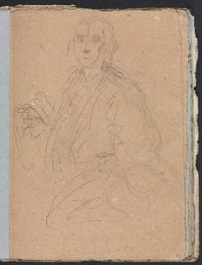 Verona Sketchbook: Gentlemen page 55, 1760. de Francesco Lorenzi