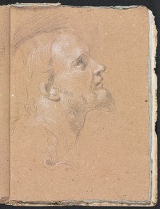 Verona Sketchbook: cabeça masculina de perfil (página 91)