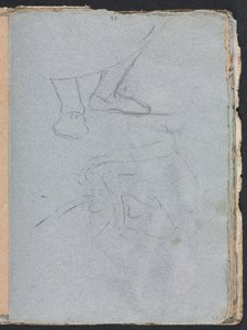 Verona Sketchbook: Estudo dos pés (página 53) de Francesco Lorenzi