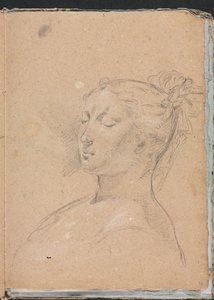 Verona Sketchbook: Mulher de olhos fechados (página 15) de Francesco Lorenzi