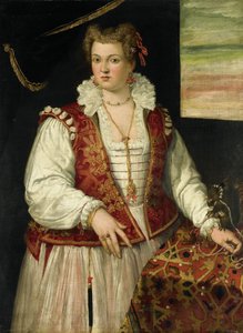 Retrato de uma mulher com um esquilo