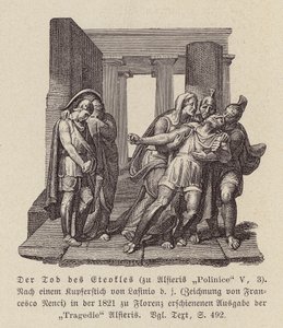 A morte de Eteocles (gravura) de Francesco Nenci