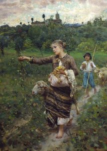 A Pastora (óleo sobre tela)