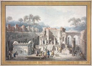 O Templo de Ísis em Pompéia, 1788.