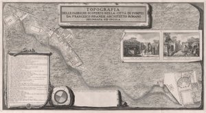 Topografia das Fábricas Descobertas na Cidade? de Pompéia de Francesco Piranesi