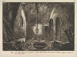 Vista de Pompéia Outra vista da sala onde o Bogno Caldo estava sendo preparado. . . .nd de Francesco Piranesi