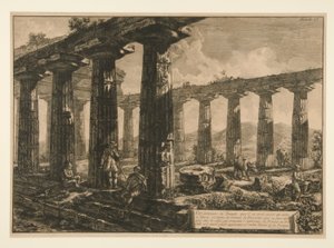 Vista interior do Templo, que o de Francesco Piranesi