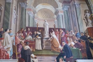 Discussão sobre a Imaculada Concepção (fresco)