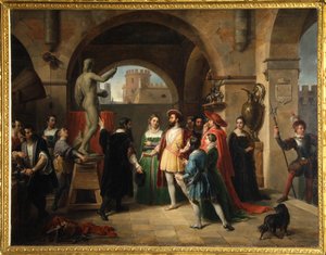 Francisco I no Estúdio de Benvenuto Cellini