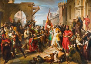 O Juramento dos Anconetanos, década de 1850.