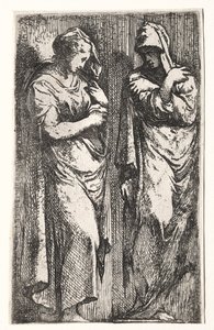 Duas mulheres romanas de Francesco Primaticcio