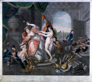A República Francesa retirando a Itália (BONNET PHRYGEN) ou "E questa l