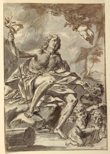 Desenho, São João Batista, ca. 1775 de Francesco Saverio Mergolo