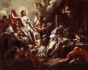 Cristo aparecendo em um sonho para St. Martin, c.1733