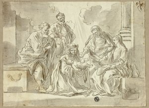 Sagrada Família com Santos de Francesco Solimena