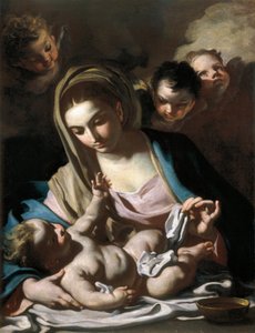 Nossa Senhora e o Menino de Francesco Solimena