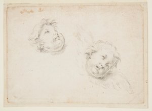 Estudo para dois querubins de Francesco Solimena