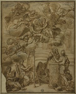 Página de rosto com retrato do vice-rei de Nápoles de Francesco Solimena