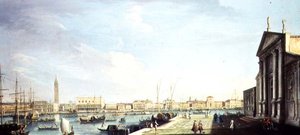 A Bacia de San Marco, com o Palácio dos Doges e a Riva degli Schiavoni (século XVIII)