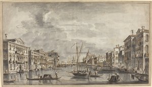 O Grande Canal Olhando para a Saudação e o Dogana