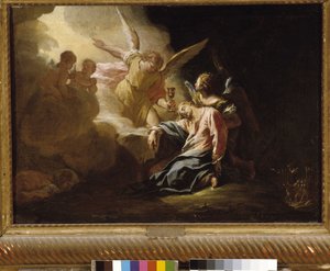 Cristo nos jardins das oliveiras de Francesco Trevisani
