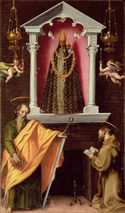 A Madonna de Loreto com São Paulo e São Francisco