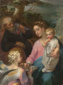 The Rest on the Flight into Egypt, c.1569 (óleo sobre tela)