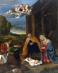 A Natividade com pastores de Francesco Vecellio