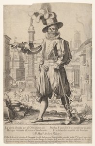 Giovanni Alto Johann Alten, Ioannes Altus em pé no Monte Quirinal em Roma, com ele...,
