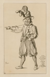 Jean le Grott de Lucerna, guarda do papa, 1613