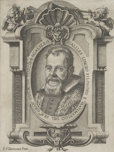Retrato de Galileu Galilei, 1613. de Francesco Villamena