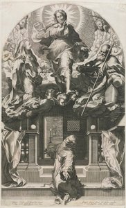 O êxtase de São Francisco. de Francesco Villamena