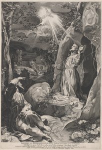 São Francisco Recebendo os Estigmas de Francesco Villamena, after Federico Barocci