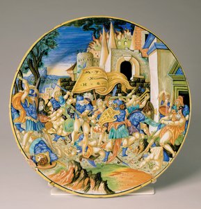 Placa com a Batalha de Roncevaux