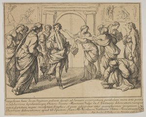 As virgens sábias e tolas, 1728. de Francesco Zuccarelli