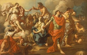 O Sacrifício da Ifigênia (óleo sobre tela)