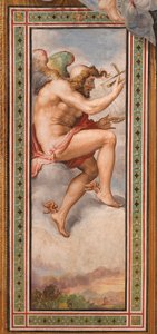 KAIROS (tempo de oportunidade) - Tempo de decisão (Kairos) fresco por Francesco de Rossi (1510-1563) cerca de 1544 Palazzo Vecchio, Florença