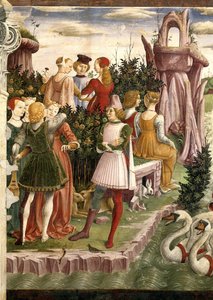 Alegoria de abril: Triunfo de Vênus, 1468-1470.