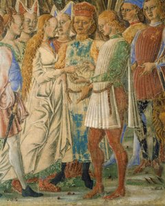 Itália, Ferrara, Palazzo Schifanoia, The Hall of the Month, O mês de Junho por Francesco del Cossa (1436-1478) de Francesco del Cossa