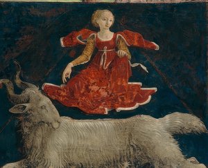 Áries, signo do mês de março. Aprox. 1469-70 de Francesco del Cossa